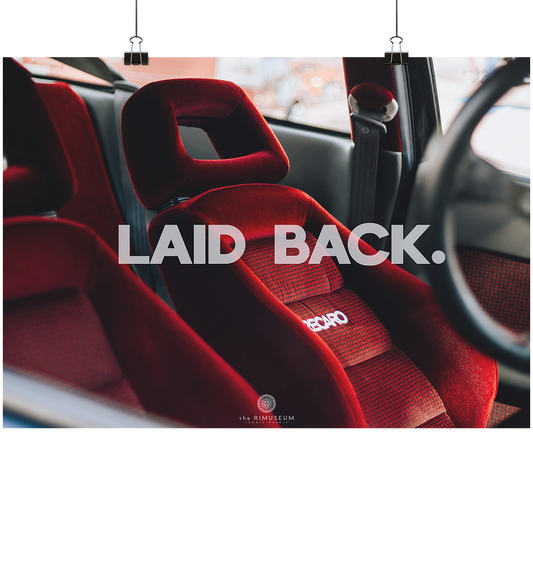 Laid Back. - Poster Din A2 (quer)